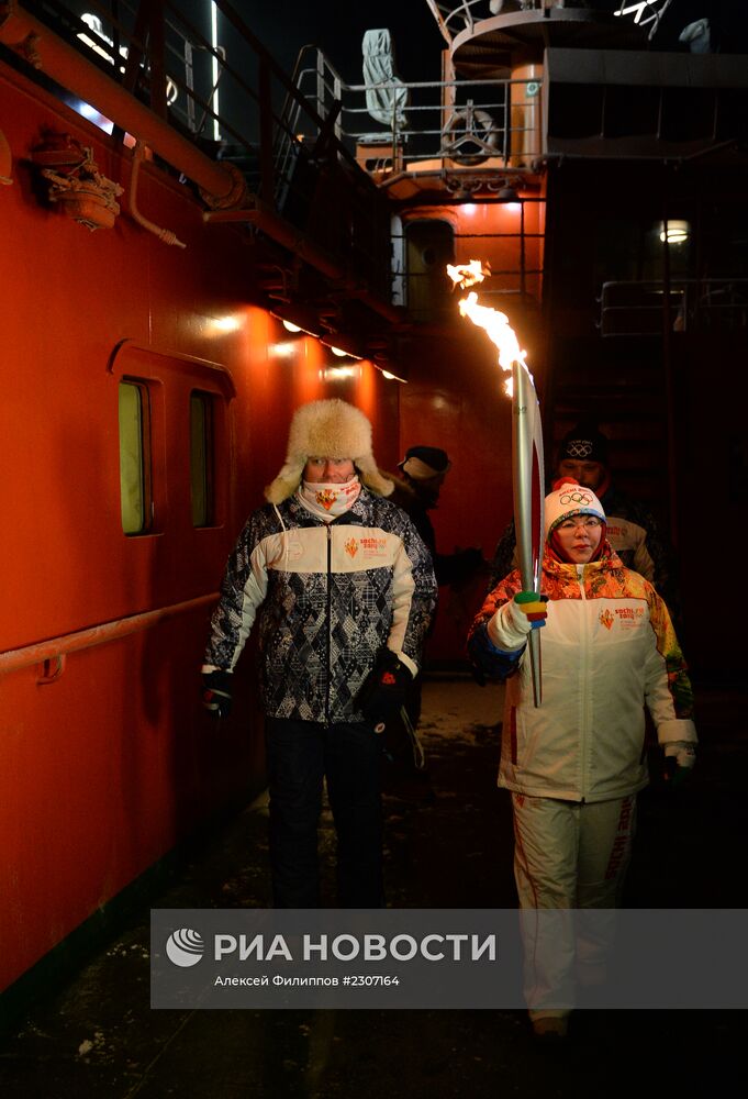 Эстафета Олимпийского огня. Северный полюс