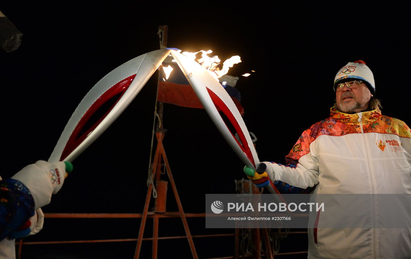 Эстафета Олимпийского огня. Северный полюс