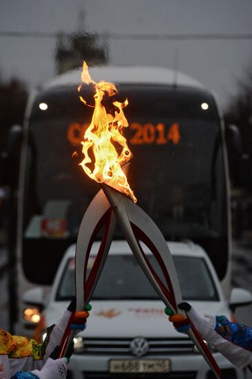 Эстафета Олимпийского огня. Гатчина