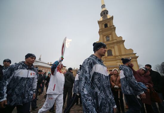 Эстафета Олимпийского огня. Санкт-Петербург. День 1