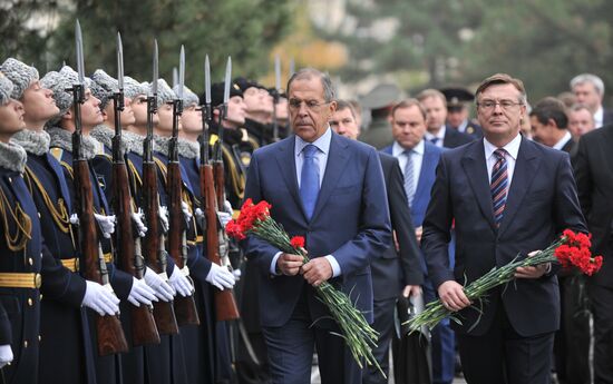 Встреча глав МИД России и Украины С.Лаврова и Л.Кожары