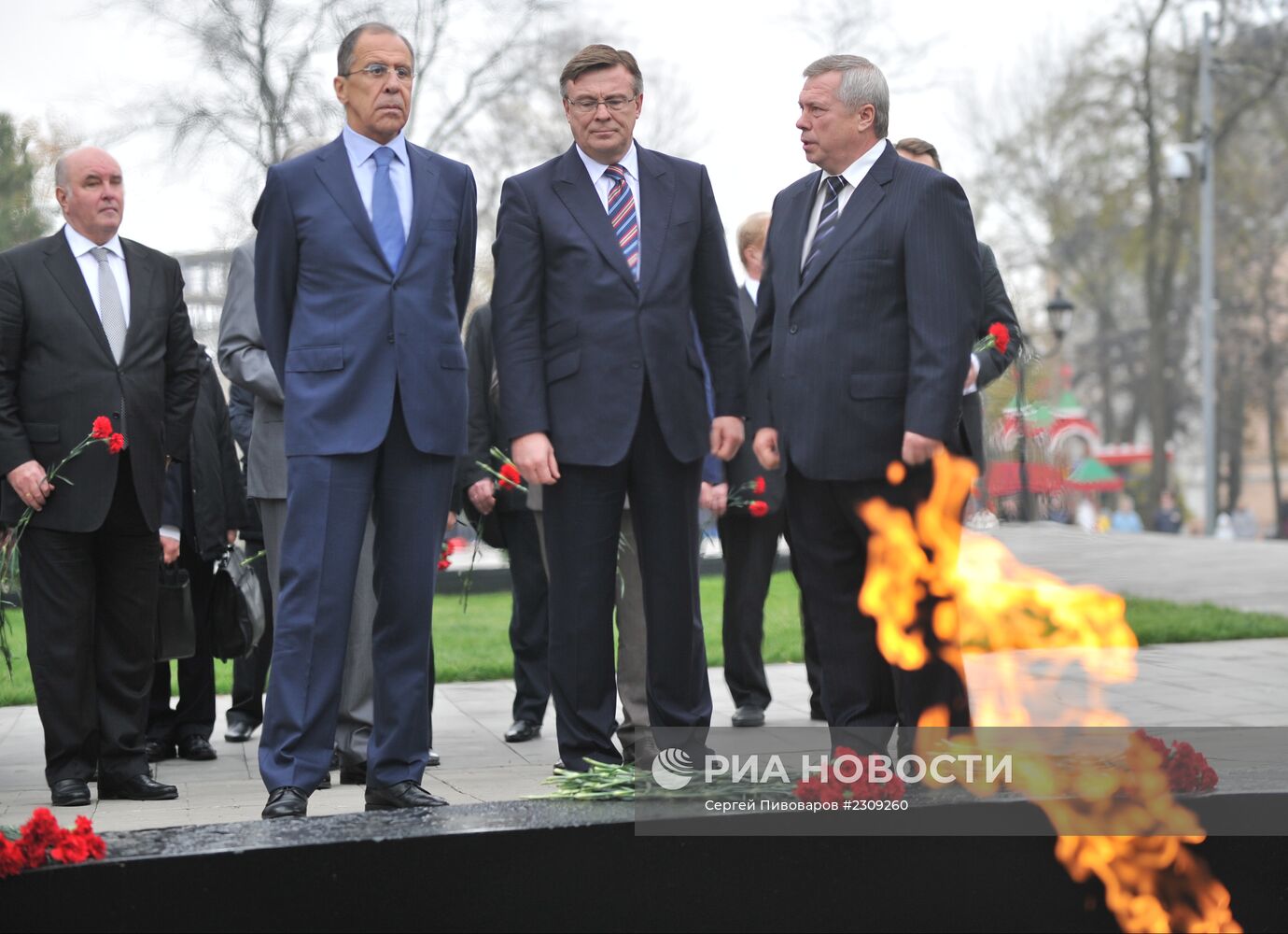 Встреча глав МИД России и Украины С.Лаврова и Л.Кожары