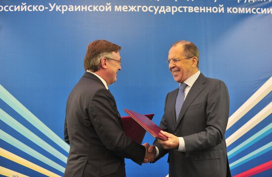 Встреча глав МИД России и Украины С.Лаврова и Л.Кожары