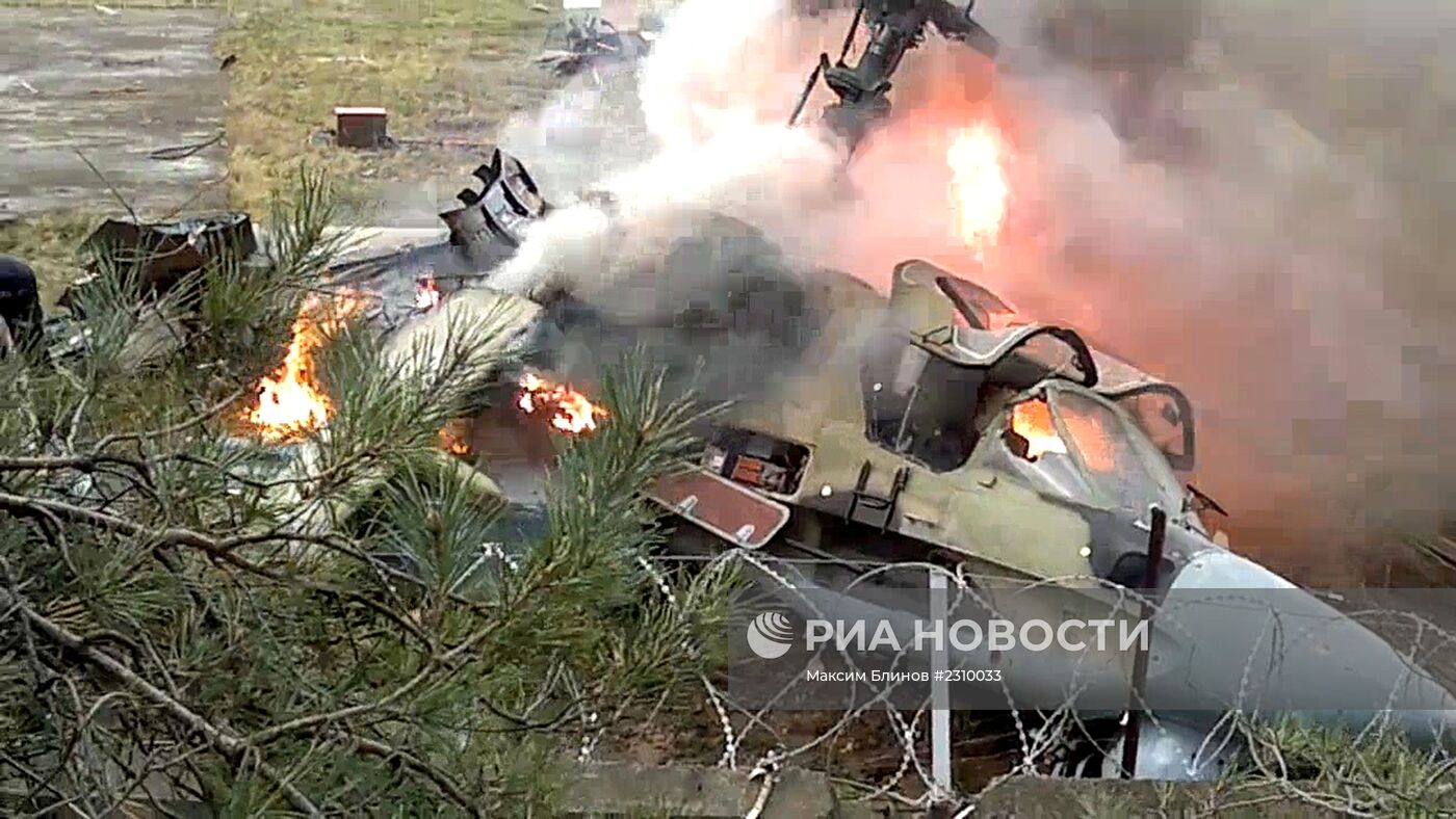 Вертолет Ка-52 упал в районе Выхино-Жулебино на юго-востоке Москвы