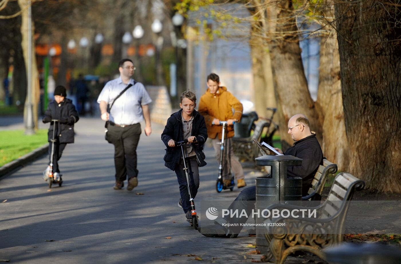 Теплая погода в Москве