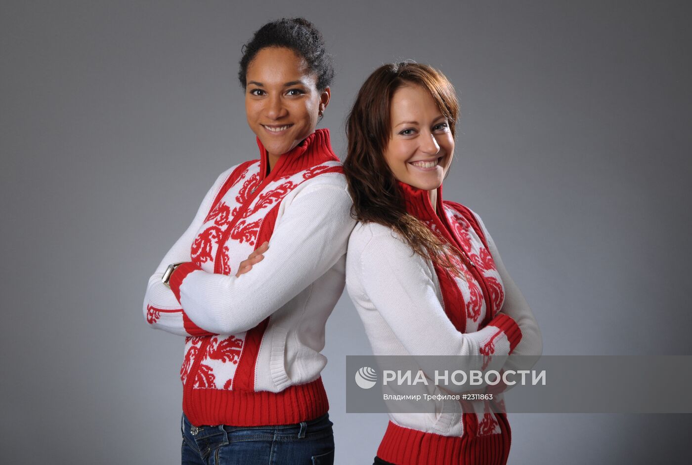 Российские керлингистки Нкеируке Езех и Екатерина Галкина