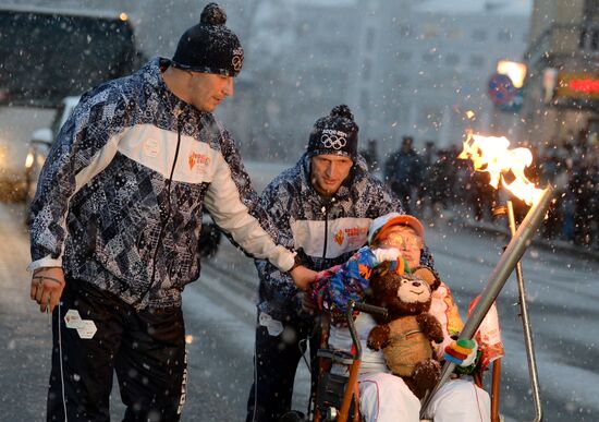 Эстафета Олимпийского огня. Архангельская область