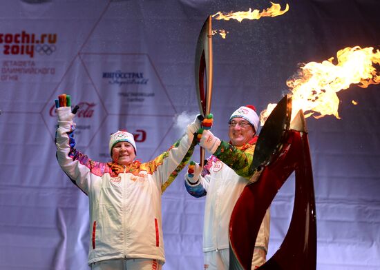 Эстафета Олимпийского огня. Сыктывкар