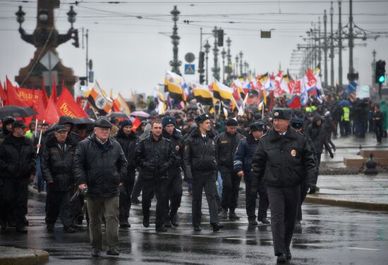 "Русский марш" в Санкт-Петербурге