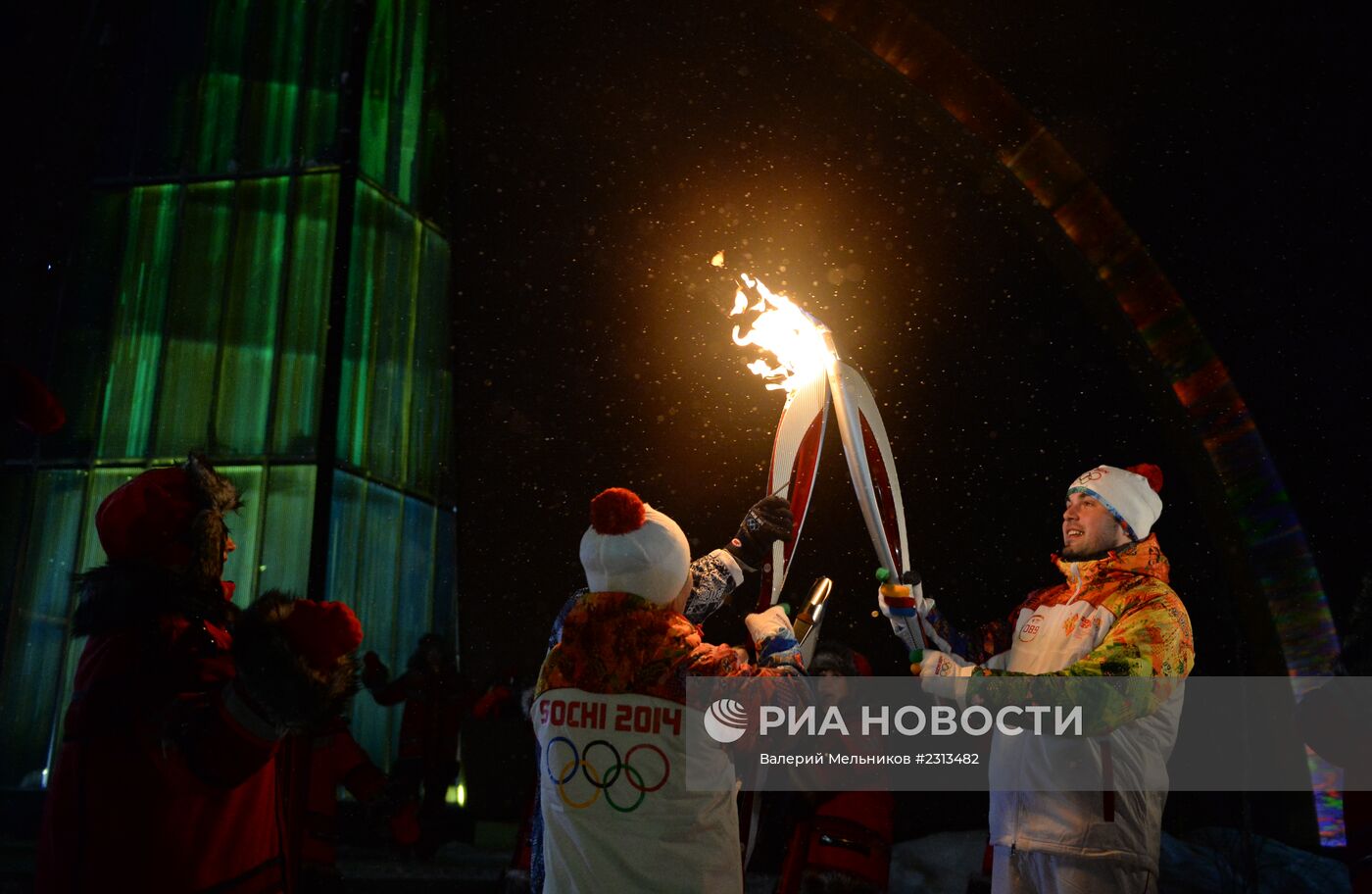 Эстафета Олимпийского огня. Салехард