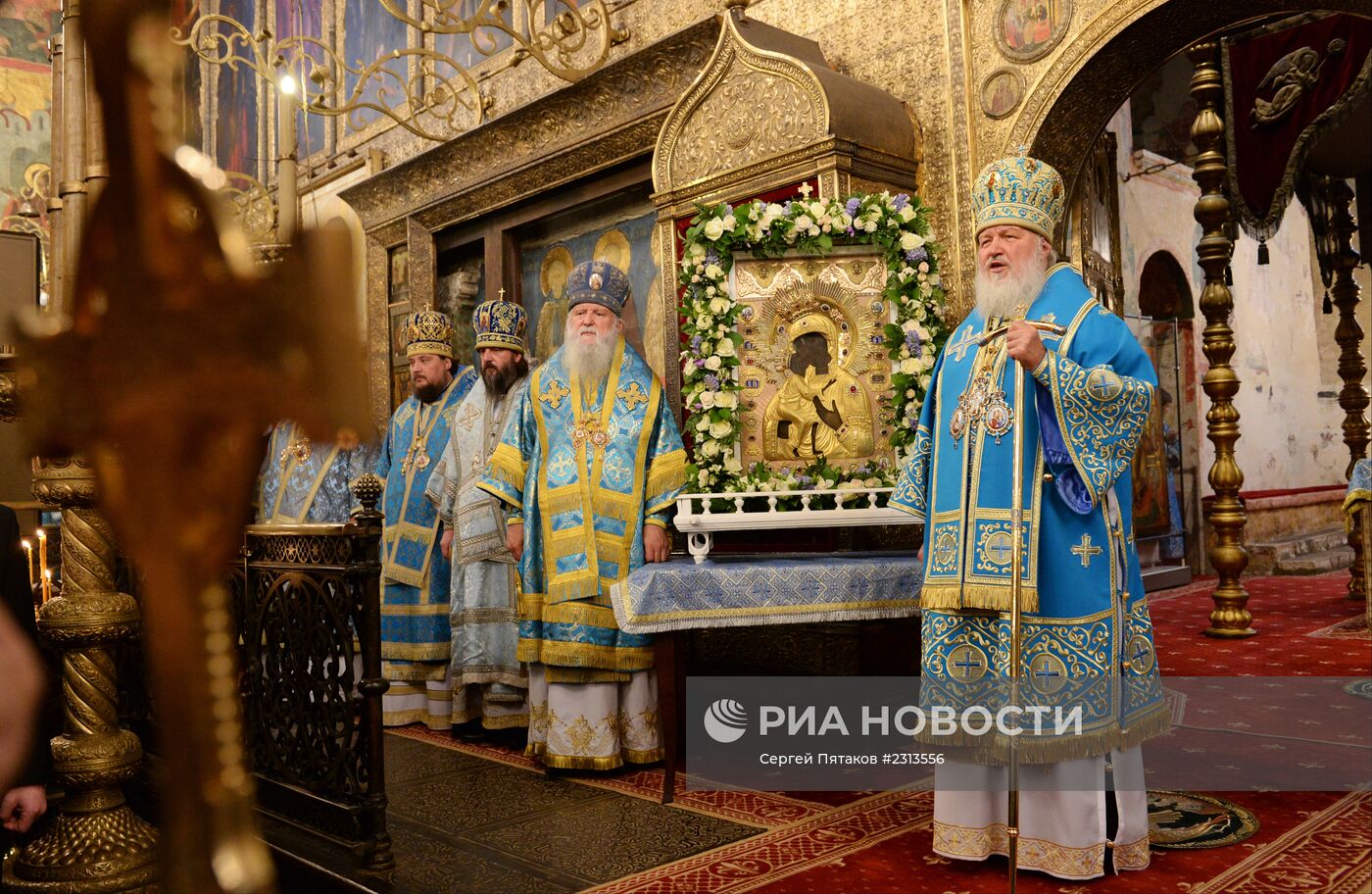 Патриаршее служение в Успенском соборе Московского Кремля
