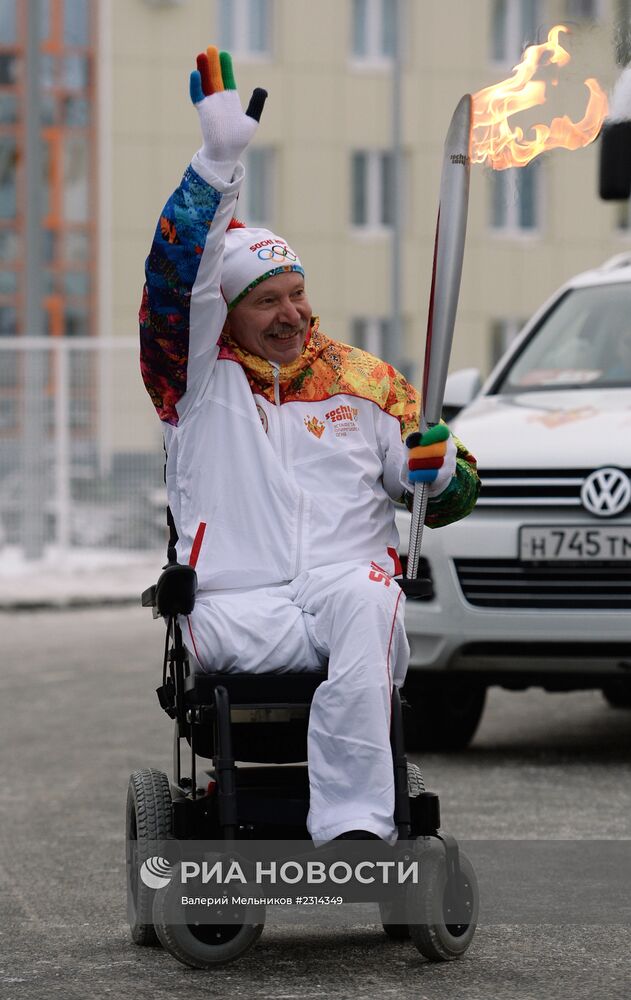 Эстафета Олимпийского огня. Ханты-Мансийск