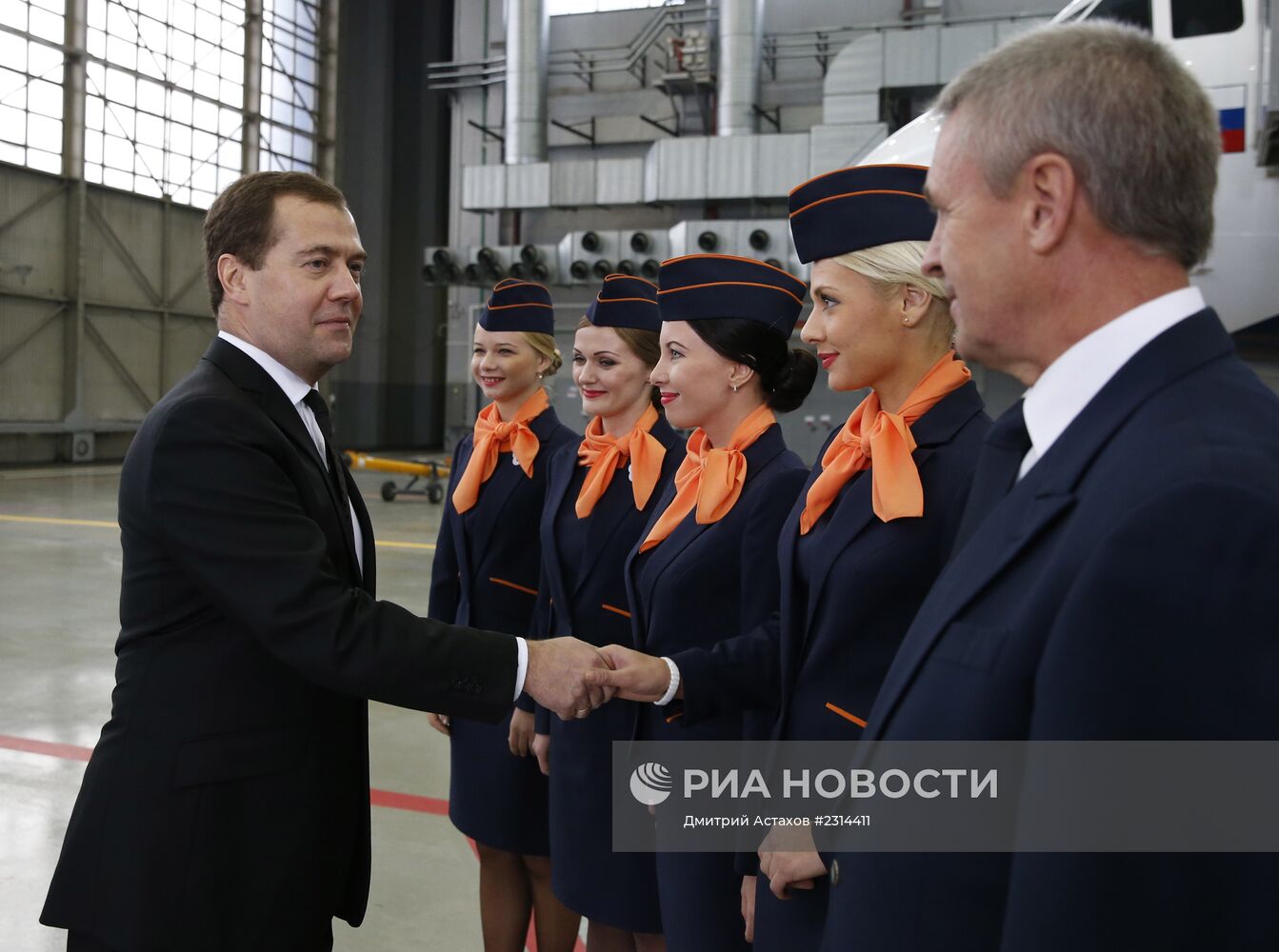 Д.Медведев посетил "Шереметьево"