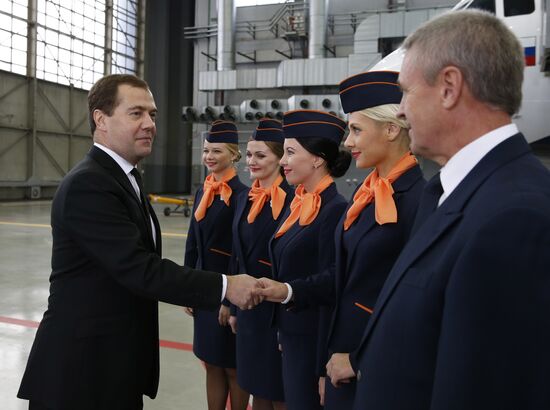 Д.Медведев посетил "Шереметьево"