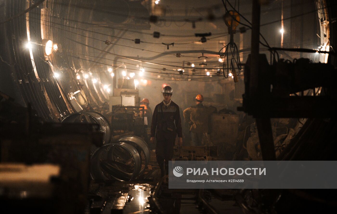 Строительство станции метрополитена "Петровская-Разумовская 2"