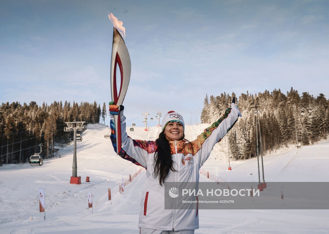 Эстафета Олимпийского огня. Ханты-Мансийск