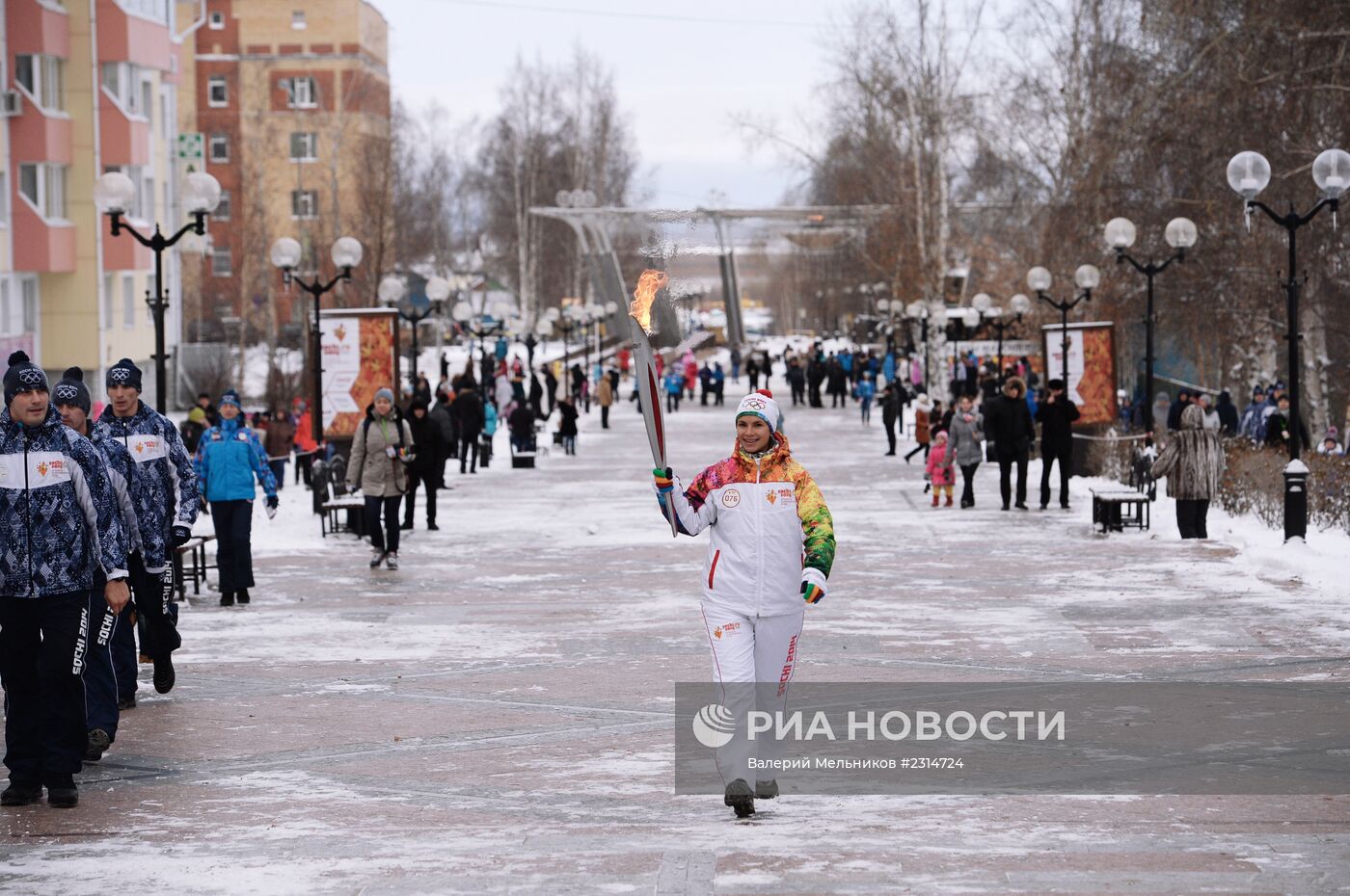 Эстафета Олимпийского огня. Ханты-Мансийск