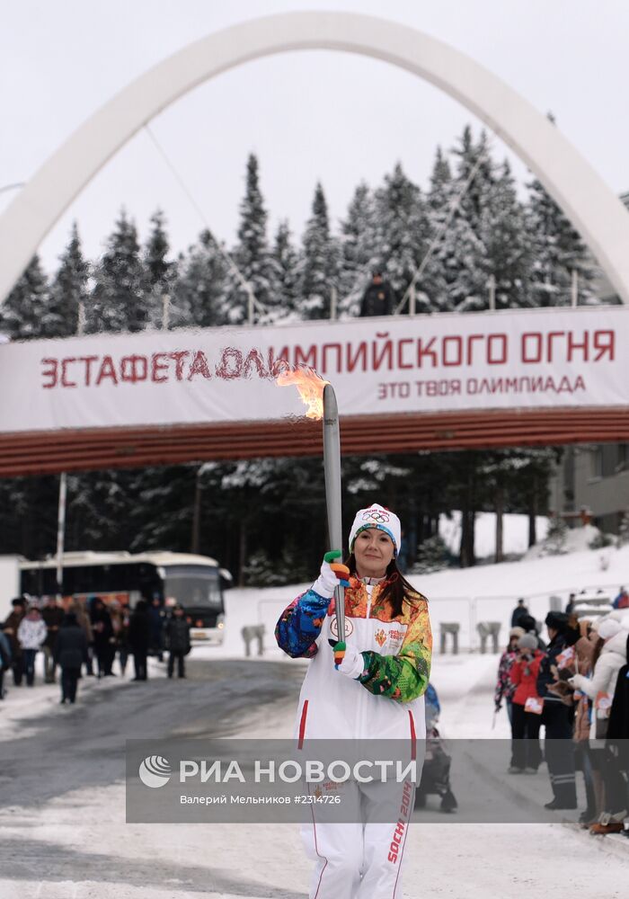 Эстафета Олимпийского огня. Ханты-Мансийск