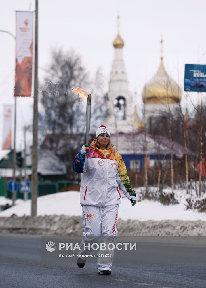 Эстафета Олимпийского огня. Ханты-Мансийск