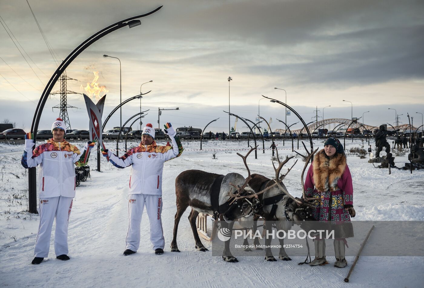 Эстафета Олимпийского огня. Ханты-Мансийск