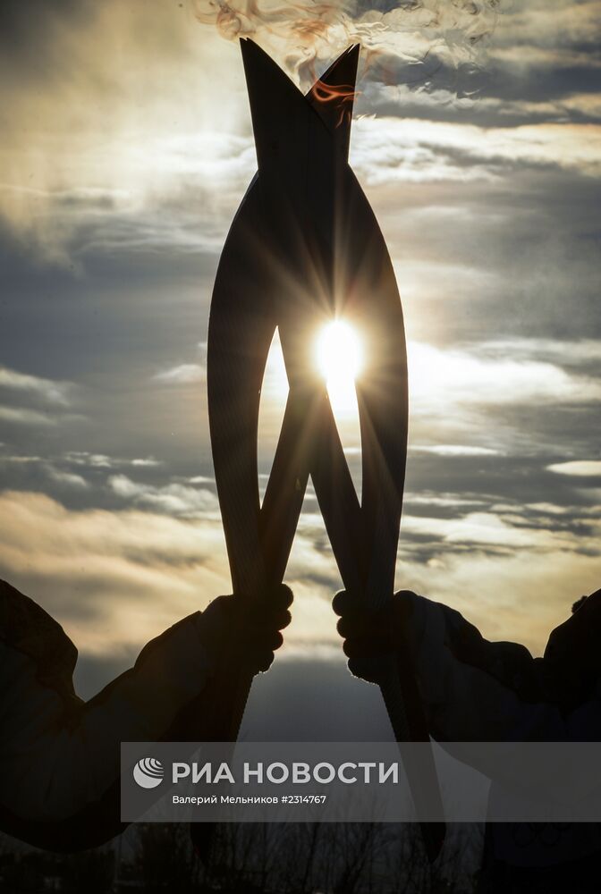 Эстафета Олимпийского огня. Ханты-Мансийск