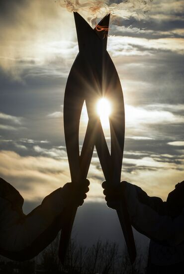 Эстафета Олимпийского огня. Ханты-Мансийск