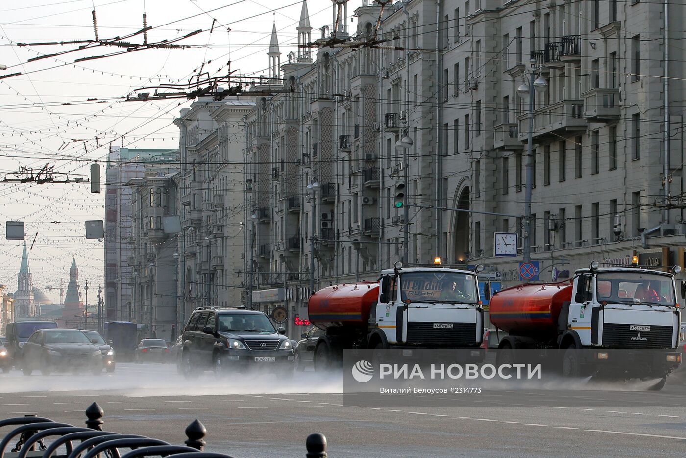 Теплая погода в Москве