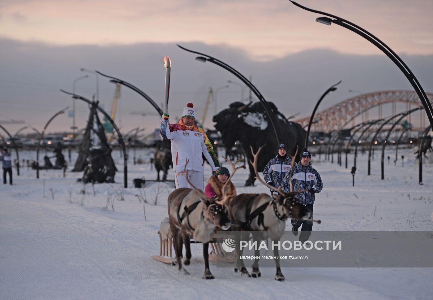Эстафета Олимпийского огня. Ханты-Мансийск