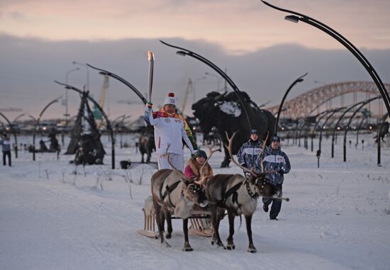 Эстафета Олимпийского огня. Ханты-Мансийск