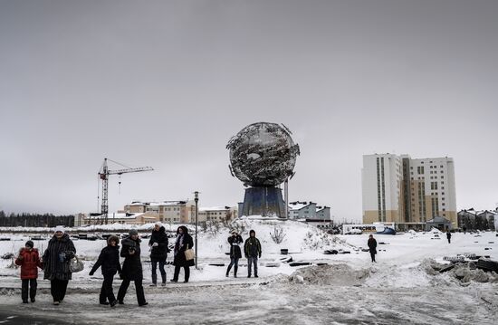 Эстафета Олимпийского огня. Ханты-Мансийск