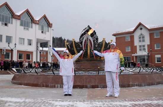Эстафета Олимпийского огня. Ханты-Мансийск