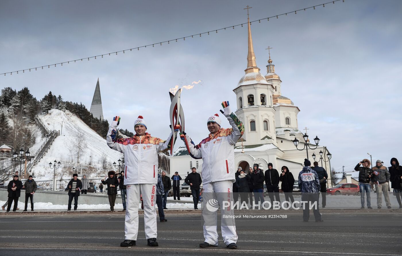 Эстафета Олимпийского огня. Ханты-Мансийск