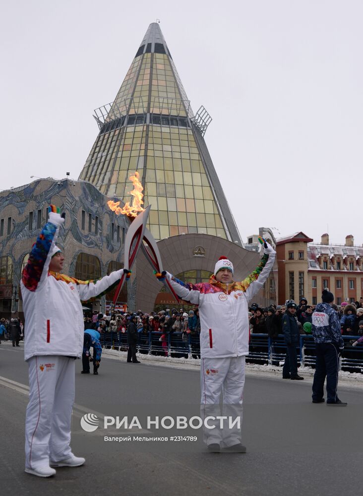 Эстафета Олимпийского огня. Ханты-Мансийск