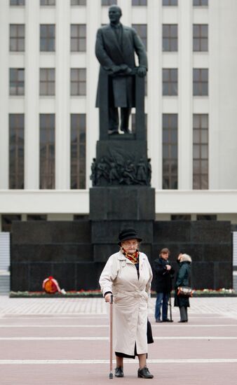 Шествие коммунистов в Минске