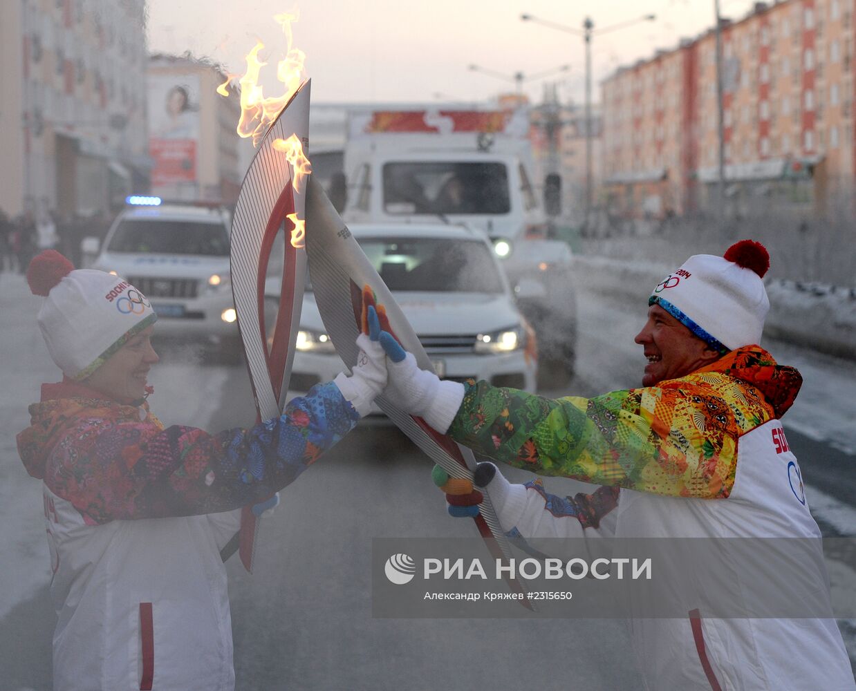 Эстафета Олимпийского огня. Норильск