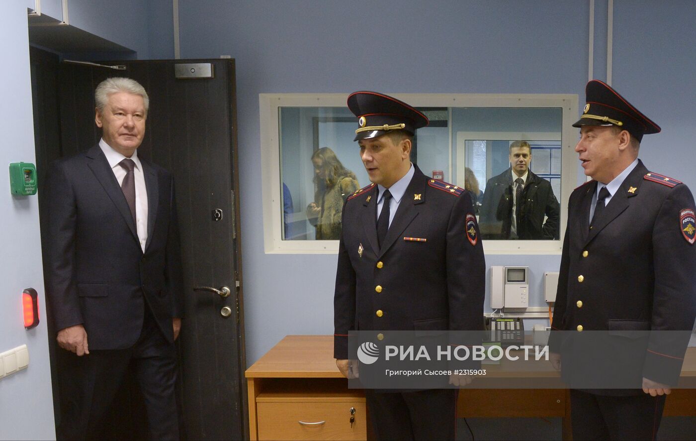 С.Собянин открыл отремонтированное здание отдела полиции по району Красносельский