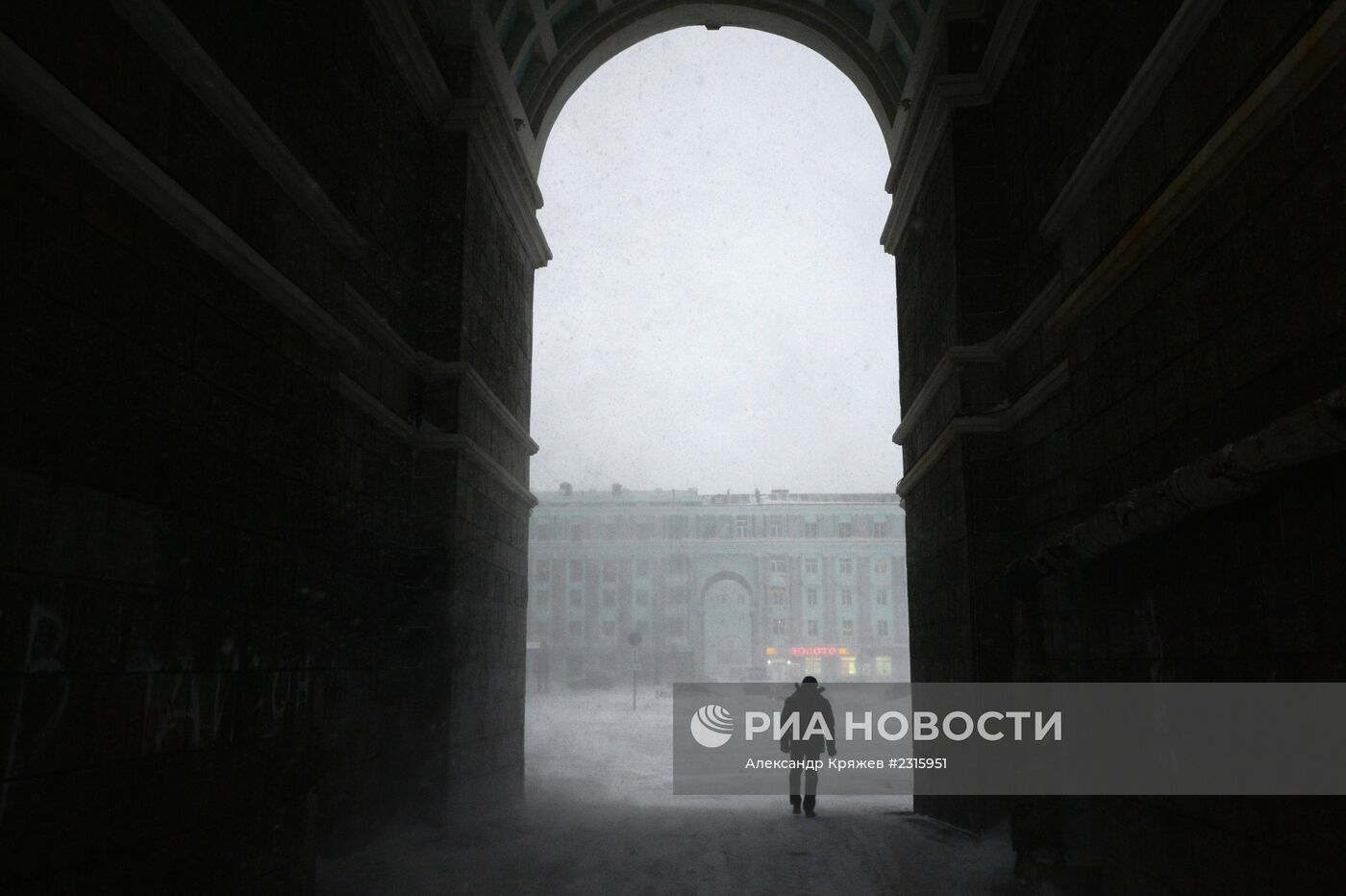 Метель в Норильске