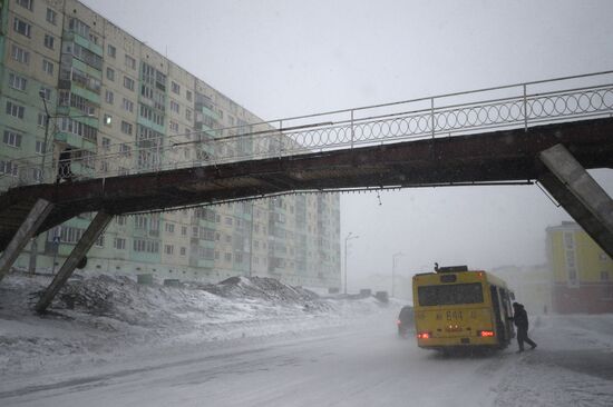 Метель в Норильске
