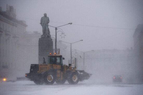 Метель в Норильске