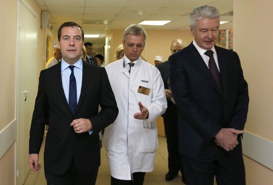 Д.Медведев посетил Городскую клиническую больницу № 67