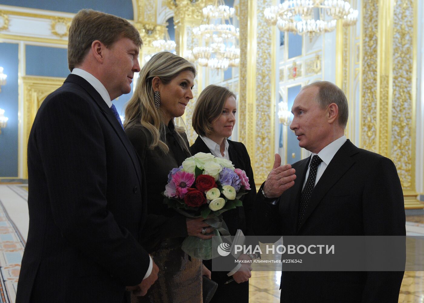 В.Путин принял в Кремле короля Нидерландов
