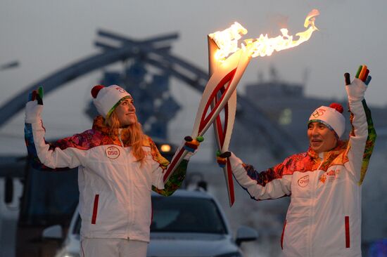 Эстафета Олимпийского огня. Якутск