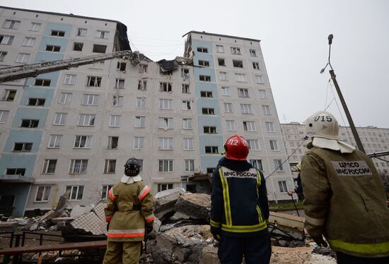 Взрыв газа произошел в девятиэтажке в Подмосковье