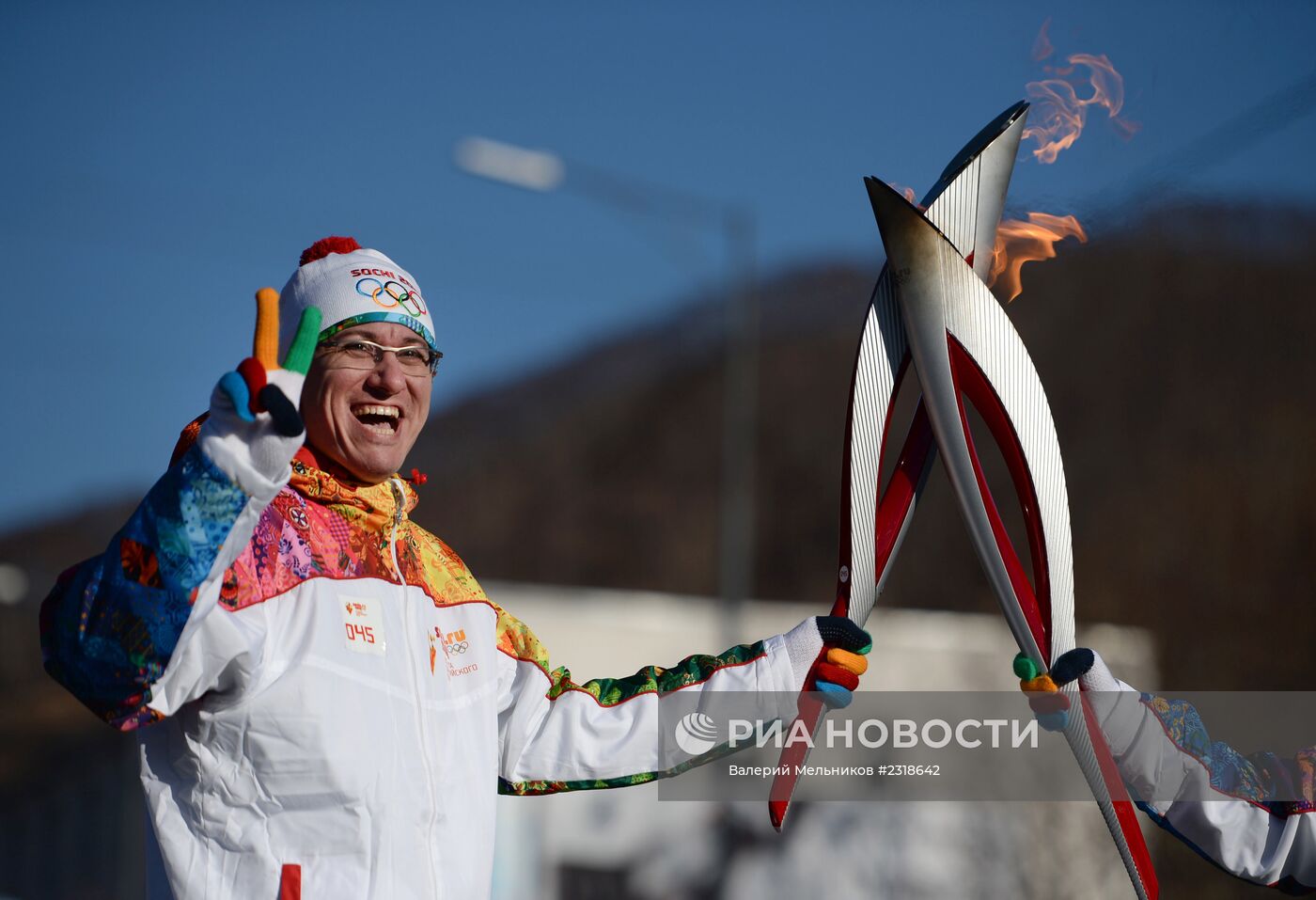 Эстафета Олимпийского огня. Петропавловск-Камчатский