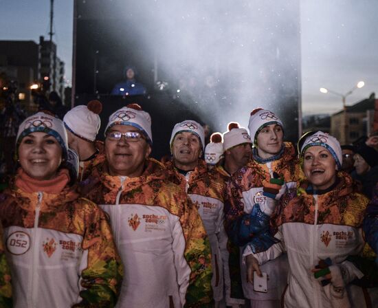 Эстафета Олимпийского огня. Южно-Сахалинск