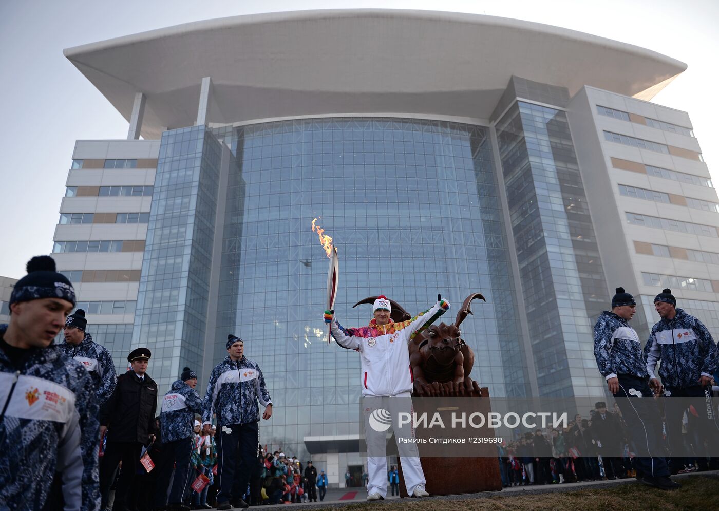 Эстафета Олимпийского огня. Владивосток. Первый день