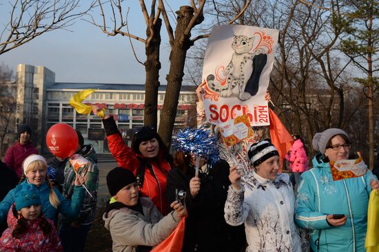 Эстафета Олимпийского огня. Владивосток. День 2