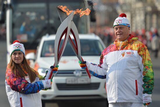 Эстафета Олимпийского огня. Владивосток. День 2