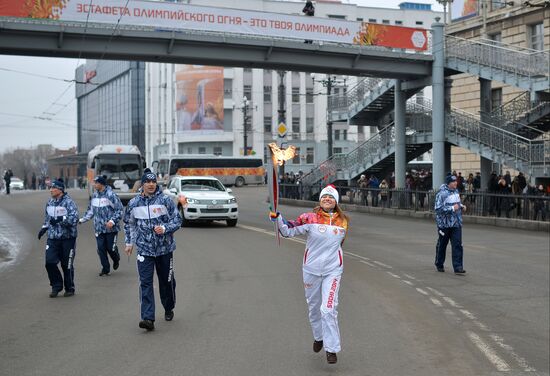 Эстафета Олимпийского огня. Хабаровск
