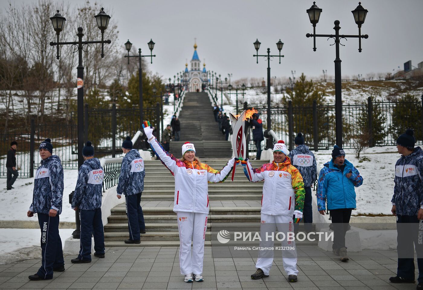 Эстафета Олимпийского огня. Хабаровск